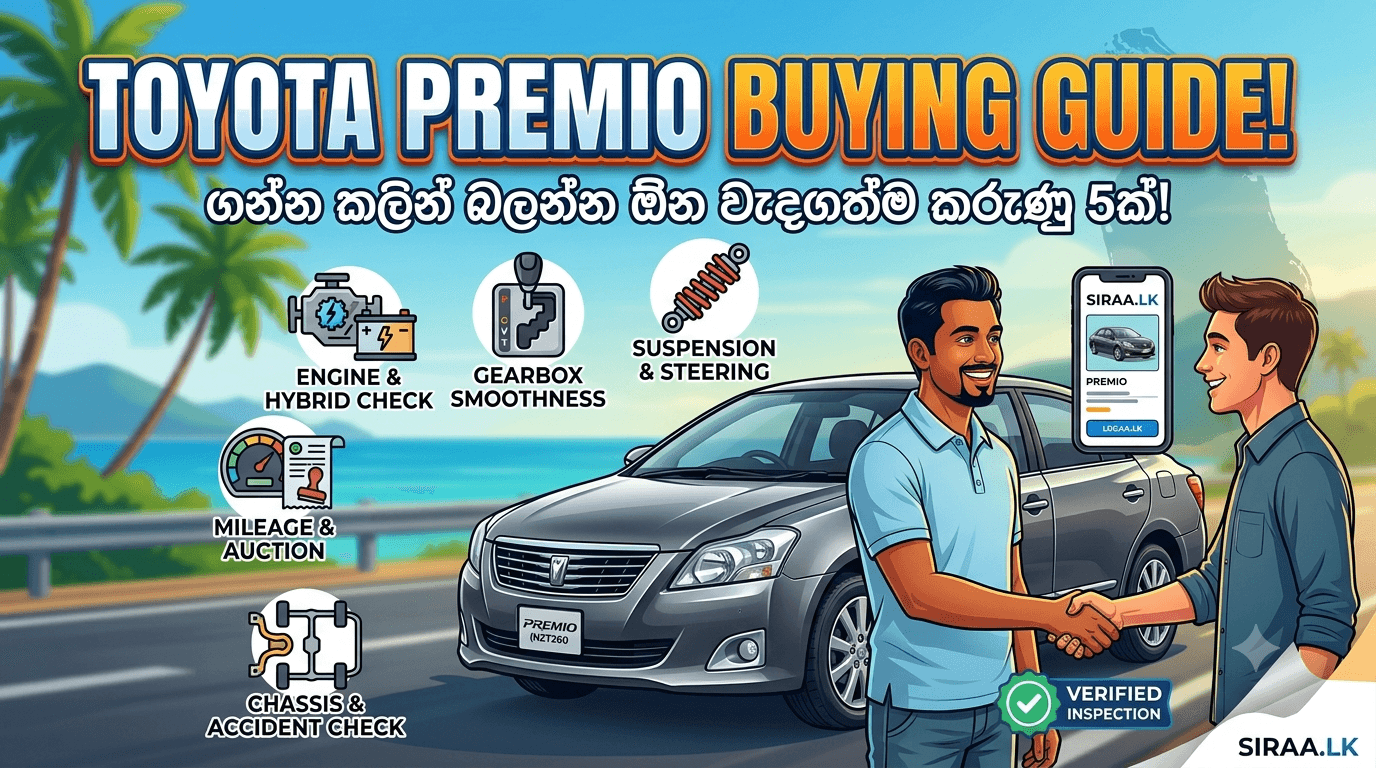 Toyota Premio Buying Guide: ගන්න කලින් බලන්න ඕන වැදගත්ම කරුණු 5ක්